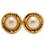 Orecchini a clip in perla finta placcati oro Chanel 31 Rue Cambon D'oro