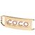 Cinturón de doble cadena Coco de strass chapado en oro de Chanel - vista 4