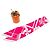 Sciarpa Muffler Hermès Twilly Les Coupes Tattoo Rosa - vista 6