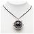 Collana Specchio in Strass Chanel Coco Mark Nero Argento - vista 6