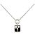 Collar Péndulo Ultra Chanel Negro Plata