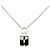 Collar Péndulo Ultra Chanel Negro Plata - vista 2