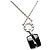 Collar Péndulo Ultra Chanel Negro Plata - vista 6