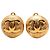 Orecchini a clip placcati in oro Chanel Coco Mark D'oro