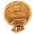 Orecchini a clip placcati in oro Chanel Coco Mark D'oro - vista 3