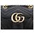 GUCCI MARMONT GG PM 446744 BLACK LEATHER SHOULDER BAG PURSE HAND BAG - view 6