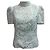 Zimmermann Natura Hochkragen-Spitzenbluse aus Mintgrünem Polyester