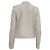 Theory Button-Down Cropped Jacket in White Wool  Cream - view 4