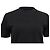 Camiseta negra de algodón con logo bordado de Burberry Negro - vista 2