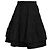 Falda Mini con Volantes Sandro en Algodón Negro