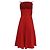 Vestido midi de cuello cuadrado en algodón rojo Theory Roja - vista 4