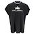 Camiseta de algodón negro con estampado de logo de corona Dolce & Gabbana