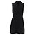 Theory Vestido Mini con Efecto Envolvente en Triacetato Negro