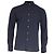 Ermenegildo Zegna Camicia a maniche lunghe con bottoni Zegna in cotone blu navy
