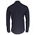 Ermenegildo Zegna Camicia a maniche lunghe con bottoni Zegna in cotone blu navy - vista 4