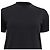 Camiseta de algodón negro con logo bordado de Burberry - vista 2