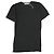 Autre Marque Camiseta de algodón U de cuello sólido de White Label por Noblesse Oblige Negro
