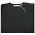Autre Marque Camiseta de algodón U de cuello sólido de White Label por Noblesse Oblige Negro - vista 4