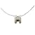 Hermès Hermes Pop H Silver Chain Necklace Silvery White  - view 1