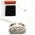 Hermès Hermes Pop H Silver Chain Necklace Silvery White  - view 3