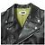 Autre Marque H BEAUTY&YOUTH Chaqueta Doble Riders de Cuero de Caballo Negro - vista 3