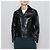 Autre Marque H BEAUTY&YOUTH Chaqueta Doble Riders de Cuero de Caballo Negro - vista 8