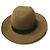 Autre Marque Cappello di Lana Shaggy Ribbon Maniera Marrone Cammello - vista 2