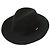 Autre Marque Chapéu de Lã Shaggy Ribbon Maniera Preto