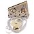 Baguette Clutch Fendi First Bianca Ricamo Zodiaco Bianco