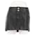Falda de cuero negra Céline Negro