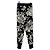 Autre Marque Calça de moletom estampada em lã Preto - vista 2