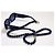 Chanel rectangular navy blue sunglasses with a pearl necklace - 5488 - c.503/S2 - view 13