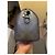 Borsa in tela Keepall City Louis Vuitton Monogram Eclipse Nero - vista 6