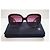 Gafas de sol cuadradas de tweed burdeos de Chanel - 5512 - c.1461/S1 - vista 17
