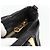 Chloé Borsa a mano Chloe Etel in pelle nera e oro Auth BSZ555 Nero D'oro - vista 14