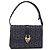 Céline Borsa a Spalla Celine C Sulky in Tela Blu Navy e Oro Auth ka3383 D'oro