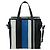 Bolso Shopper Bazaar S de cuero 2 en 1 azul plata BALENCIAGA 443096 Auth BSZ626V - vista 3