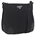 Borsa a Spalla PRADA in Nylon Pelle Argento Nero Auth SW2177A
