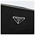Borsa a Spalla PRADA in Nylon Pelle Argento Nero Auth SW2177A - vista 13