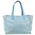 CHANEL Nuova Borsa Tote da Viaggio Nylon Blu Argento CC Auth ti3796 - vista 2