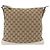 Borsa a Spalla GG Canvas Gucci Beige Argento 145857 Auth ka3305 - vista 3