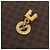 Céline Borsa a spalla in tela Macadam CELINE in pelle PVC marrone oro Auth AMZ048A D'oro - vista 10
