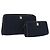 Borsa Clutch in Tela Trotter Christian Dior 2 Pezzi Blu Navy Oro Auth ep13971