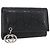 GUCCI GG Implementation Key Case PVC Black Silver Auth am11083A Silvery