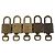 LOUIS VUITTON Set di 5 Lucchetti in metallo Oro LV Auth 173290 D'oro - vista 2