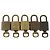 LOUIS VUITTON Set di 5 Lucchetti in metallo Oro LV Auth 173290 D'oro - vista 3