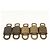 LOUIS VUITTON Set di 5 Lucchetti in metallo Oro LV Auth 173290 D'oro - vista 4