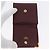 Monedero de cuero burdeos Must Line de CARTIER con dorado Auth BSZ452A - vista 12