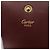 Monedero de cuero burdeos Must Line de CARTIER con dorado Auth BSZ452A - vista 13