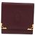 Monedero de cuero burdeos Must Line de CARTIER con dorado Auth BSZ452A - vista 2